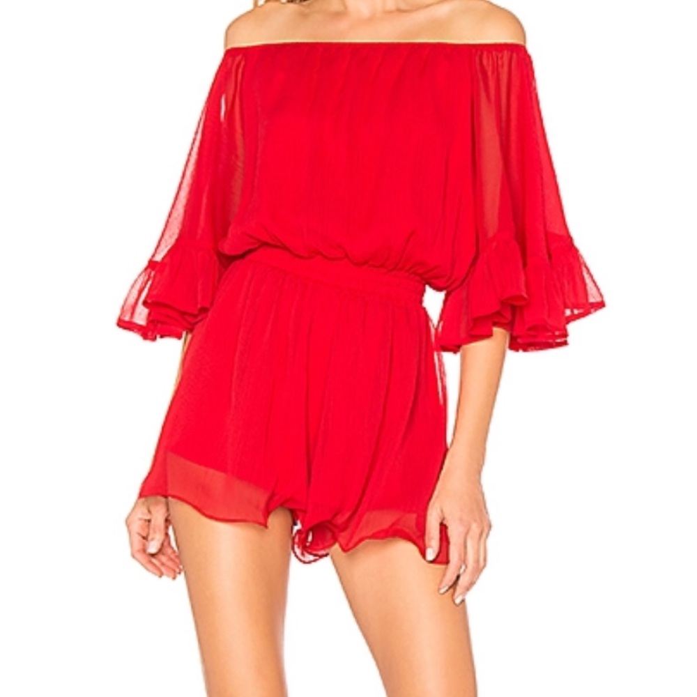 Endless rose ruffled romper!